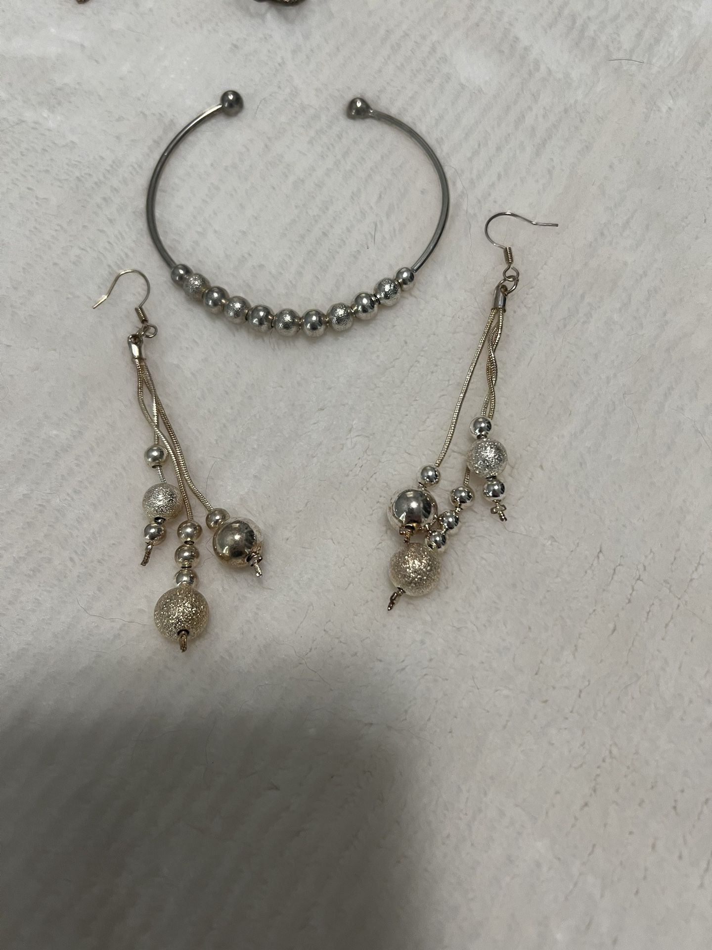 Dangly Earrings And Bracelet Set 10.00 OBO