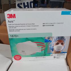 3M Aura 1870+ N95 Health Care Particulate Respirator Masks