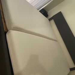 King Frame and Twin Xl Mattress 