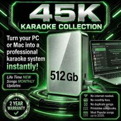 Karaoke System with 45,000 songs