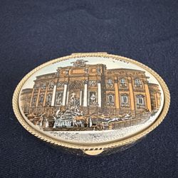 Roma Trevi Fountain Pill Box - Decorative Box, Made in Italy