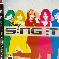 Disney Sing It - Sony Playstation 3 PS3 - Tested Authentic Complete Mint!