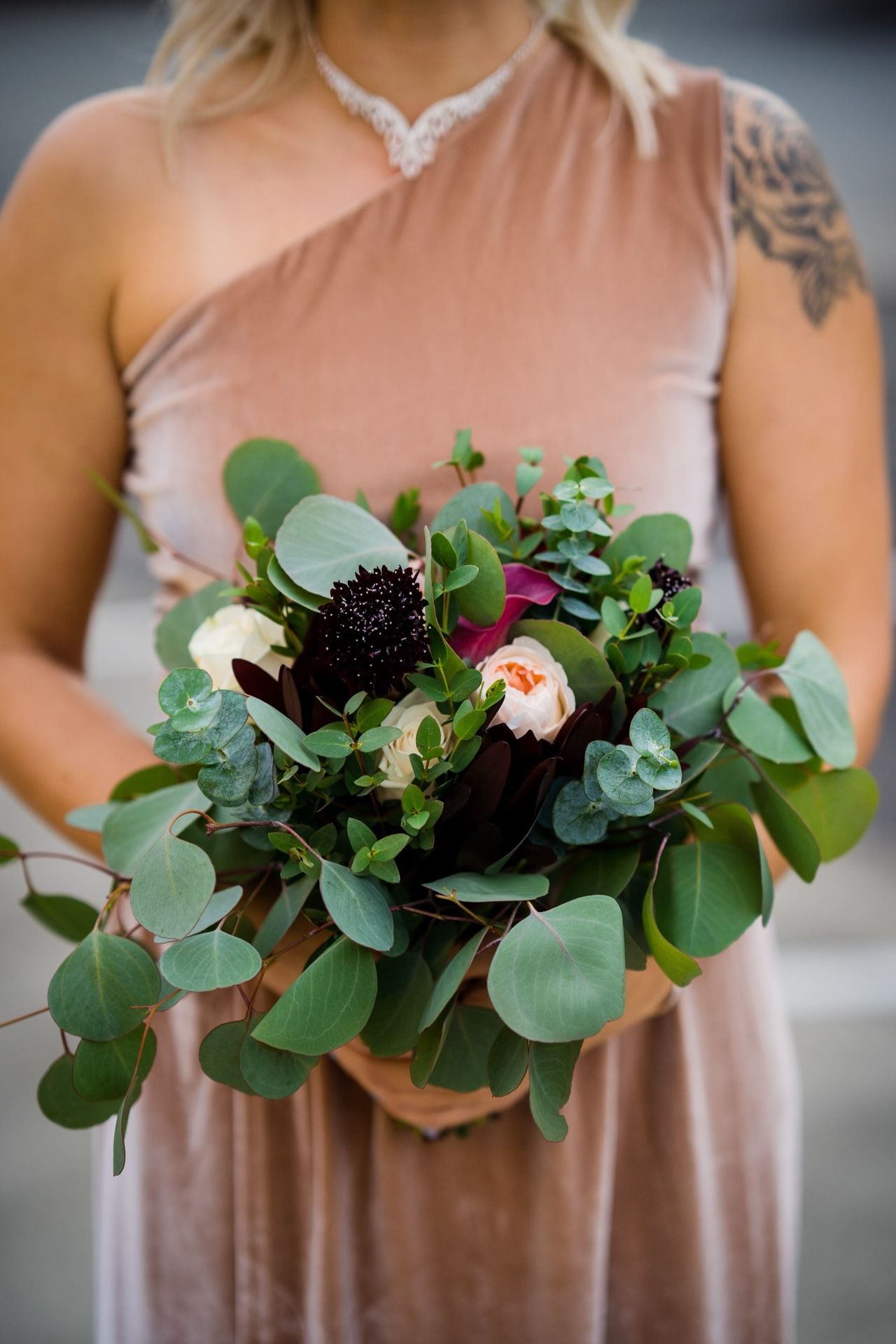 Velvet Bridesmaids Or Formal Gown