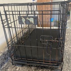 Small Dog Crate With Double Doors. 