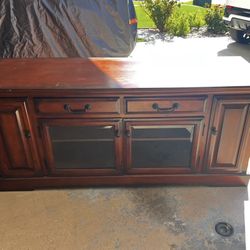 Wood Entertainment TV Console