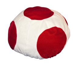 12” Round Super Mario Brothers Toadstool Hat