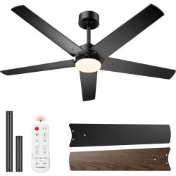 52” fan with light，remote control