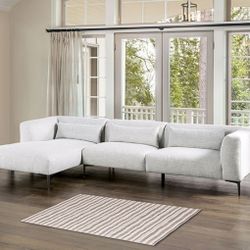 Brand New Light Grey Modern Style Sectional Sofa 