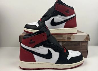 Jordan 1 High Black Toe Reimagined - GS Size 7Y/8.5 Women’s Red/Black