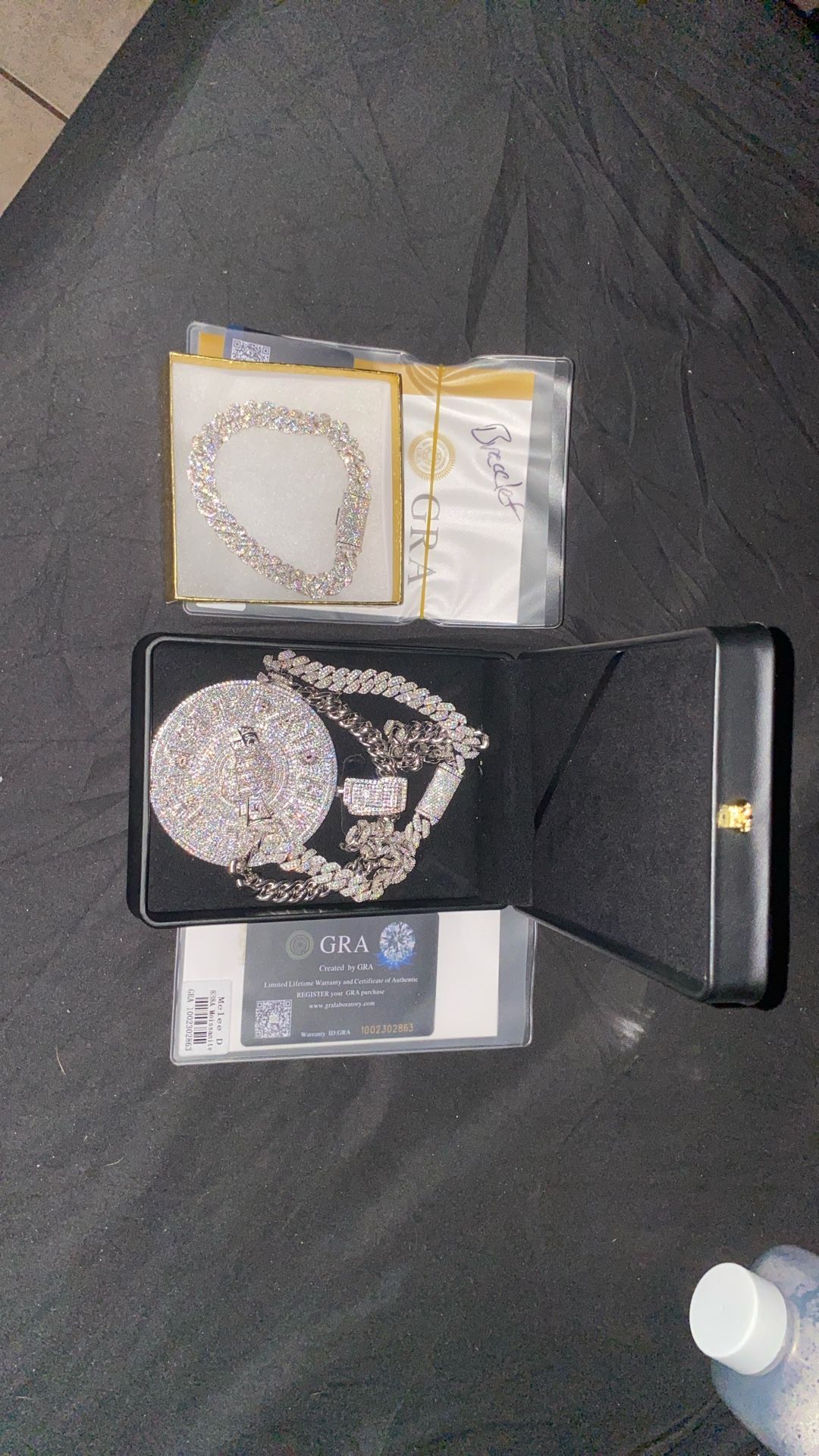 Silver Moissanite Jewelry Set