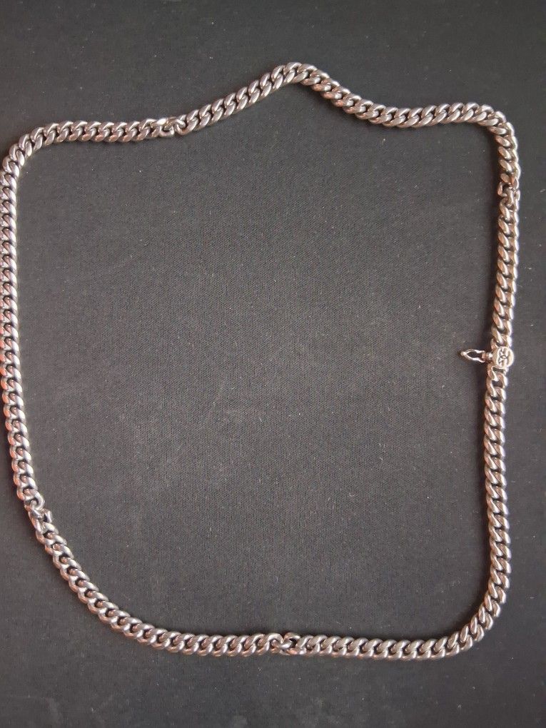 6 MM MIAMI CUBAN CHAIN WG 22",COLOR SILVER,SIZE AST 