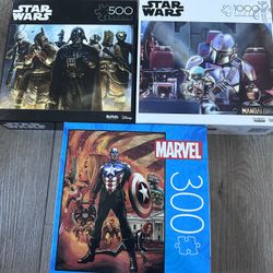 Star Wars Puzzle And Captain America
