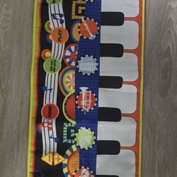 Hey! Play! Step Piano Mat for Kids, Keyboard Mat with Musical Keys, Instrument