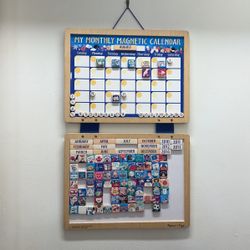 Bundle 3 Items: Melissa & Doug Wood Board Calendar  + 2 Pairs Of Pants