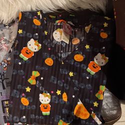 Halloween Scrubs Tops 