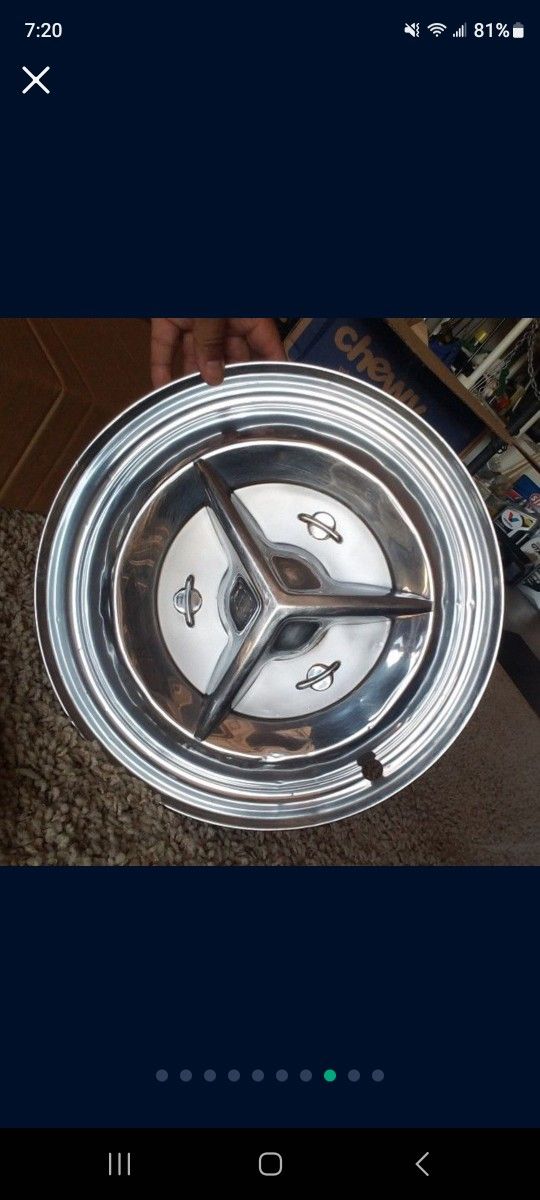 1956 OLDSMOBILE FIESTA HUBCAPS Original