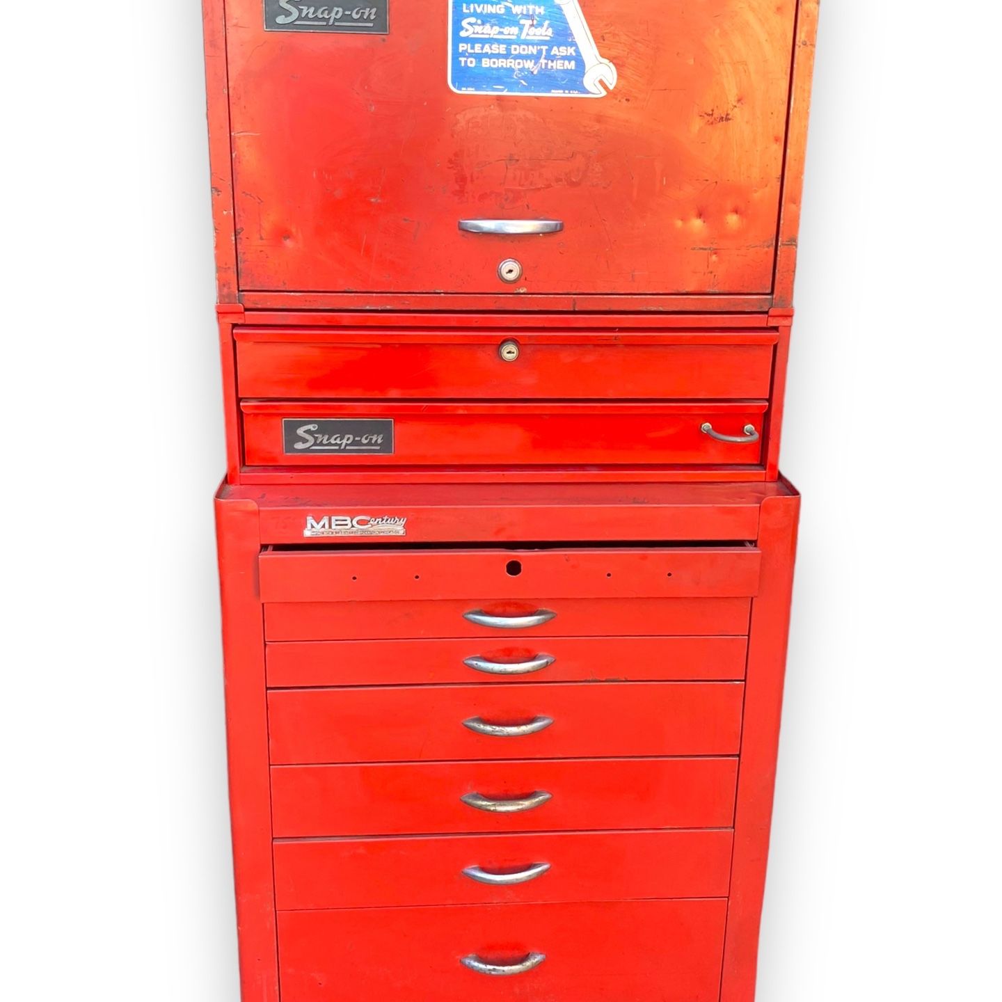 【りょうちゃん】フラット4点セット【オスカー レッド】 1970s Snap On KRA-59B Drawer Flip Top Tool Chest Box Toolbox