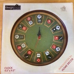 Wall Clock Pool casino Table style Home Office Man Cave Play Room