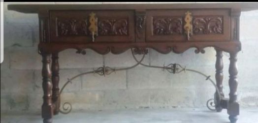 Large shaw furniture antique console table