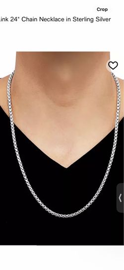 Italian 24 inch box chain.