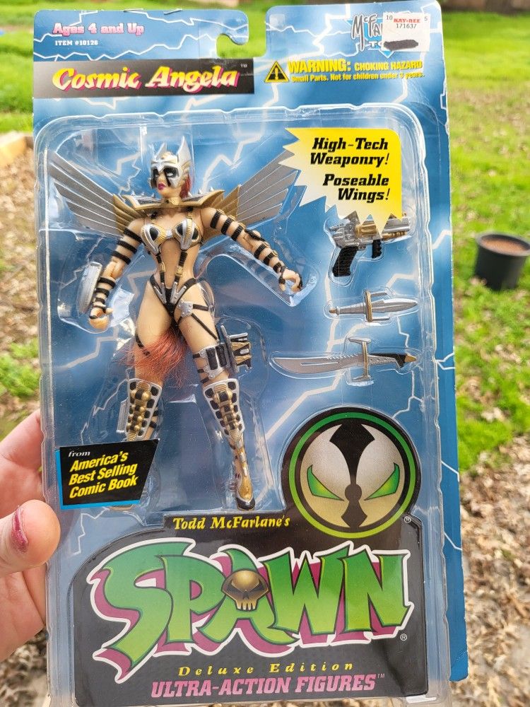 McFarland "Cosmic Angela" SPAWN Action Figure. In Box, From 1995.