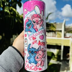 Stitch And Angel Tumbler