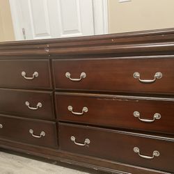 REAL WOOD 8 Compartments Dresser