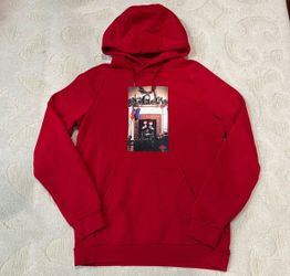 NEW Nike Jordan Jumpman Men's Holiday Chimney Fleece Pullover Hoodie Red Small