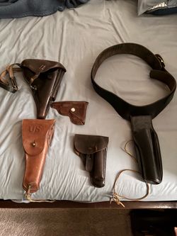 Leather posters, German and US military