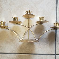 Vintage Candelabra | Graduated Brass Candle Holder | Table Centerpiece | Home Decor