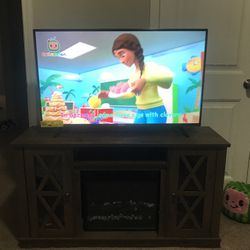Tv Stand With Built In Fireplace 