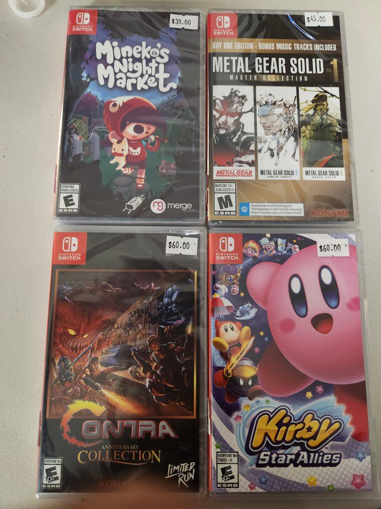 Nintendo Switch Sealed Brand New Games