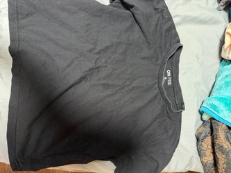 On Fire Black Crew Neck T-Shirt