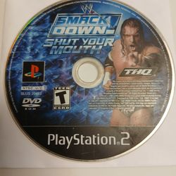 WWE SMACKDOWN SHUT YOUR MOUTH PS2 GAME