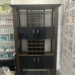 Zebra Wood Wine Rack 