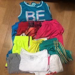 Girls XL Nike And Old Navy Shorts And Shirts