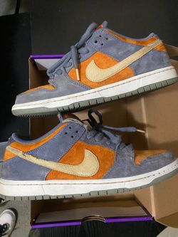 Nike sb dunk 10.5 orange /gray suede