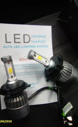 2pcs Car/Auto LED 8000LM 6500K*6 Months Warranty*Headlight Bulbs Low, High, Fog, Daytime, Luces Led, 9005, 9006, 9012, H1, H3, H7, H11, H4, 9007, H13