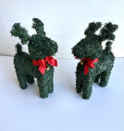 Christmas Grass Reindeer Table Decor