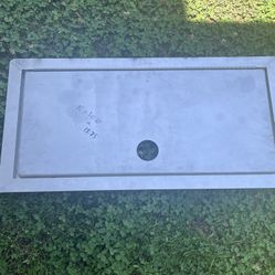 Larger aluminum boat hatch