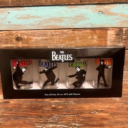 Collectible Beatles Set of 4 Drinking Glasses