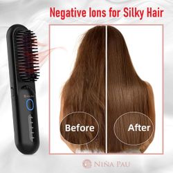 Wholesale Lot Of 100 Wireless Straightening Heat Brush Styling