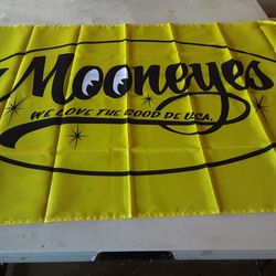 MOONEYES RACING MUSCLE CAR NEW 3X5FT POLYESTER FLAG BANNER 