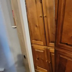 Wall Mounted Ironing Board Cabinet With Mirror