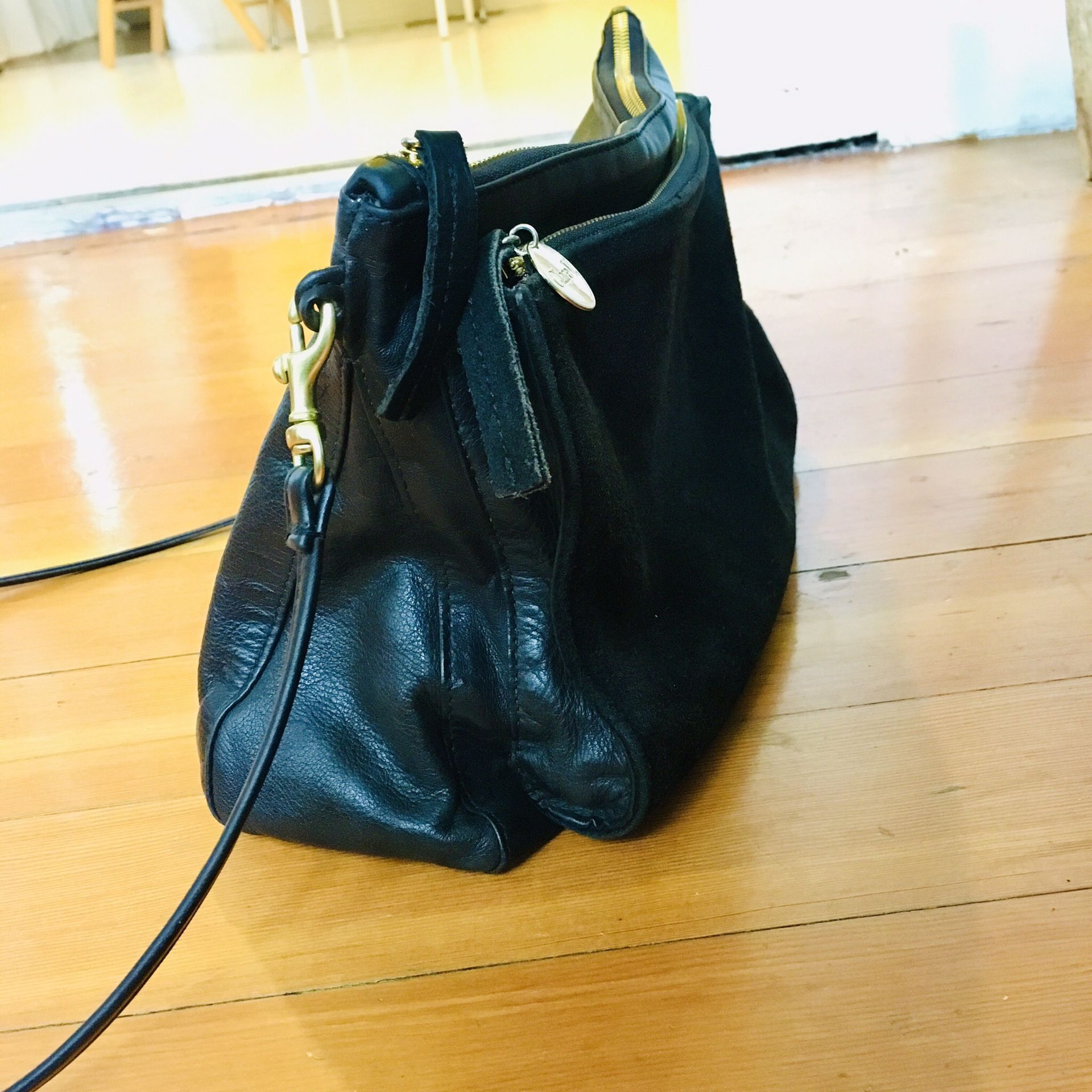 Clare V Gosee Clutch / Purse Black Leather