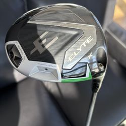 MINT CALLAWAY ELYTE X DRIVER 10.5 RH  WITH VANQUISH GRAPHITE R2 SHAFT & HEADCOVER LN CONDITION