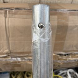New Metal Poles - For Signs, Tents, Awnings, Braces, Small Fences, See Description For Sizes And Quantities - $10 Each 