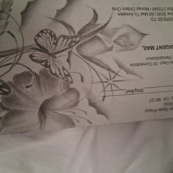 Prison Art Drawings On High Desert State Prison Envelopes 