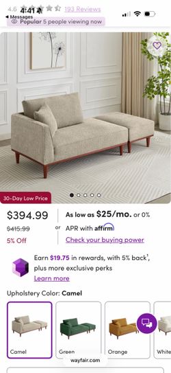 Chaise couch - like new
