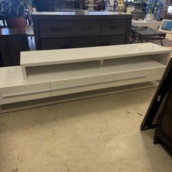 High End TV Stand 95" Visit › Unique Design White - Retail: $995